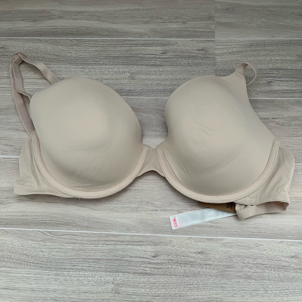 Pink Victoria Secret Seamless Tan Bra
